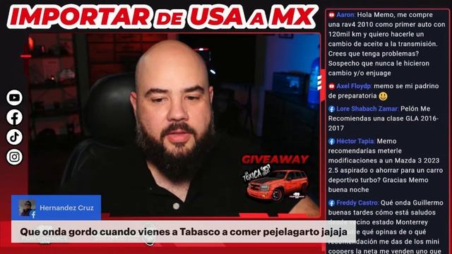 Live! // Tema de hoy: Importación de (USA a MEX) #ENVIVO смотреть онлайн