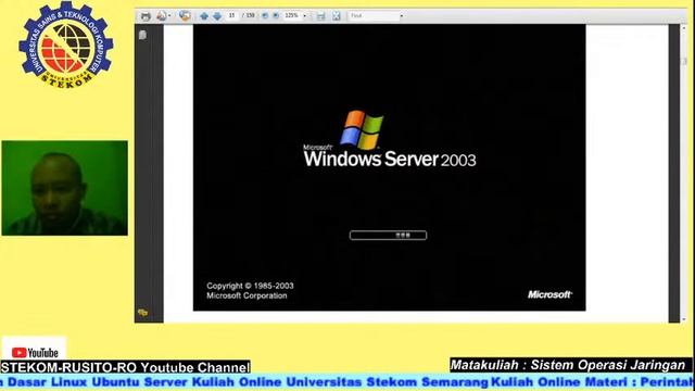 Praktikum Instalasi Windows Server 2003 Kuliah Online Universitas Stekom Semarang Kelas Pagi смотреть онлайн