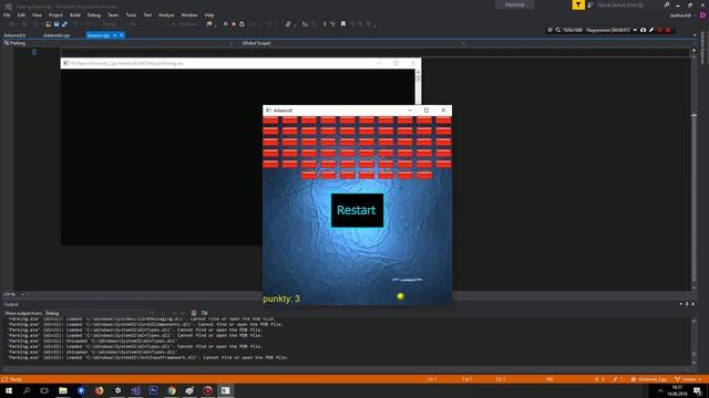Arkanoid (C++ SFML) смотреть онлайн