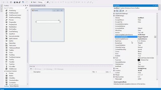How to Create AutoComplete TextBox in Windows Form Application смотреть онлайн