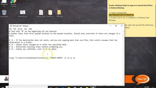 How to create a batch file to run backups смотреть онлайн