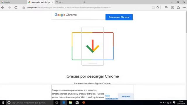 Instalar GOOGLE CHROME en Windows 10,8,7 como Navegador Predeterminado | Configurar Fecha/Hora смотреть онлайн