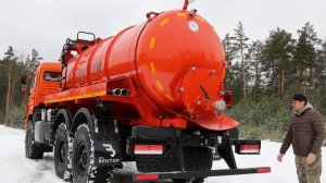 Вакуумная машина МВ-11 ТЛ600 КАМАЗ-43118 видео-обзор НПО _ВЕКТОР_
