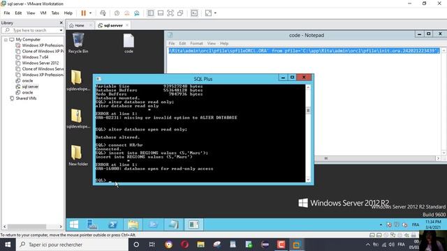 TP1 oracle : Gestion d'instances смотреть онлайн
