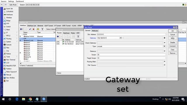 static configuration in Mikrotik смотреть онлайн