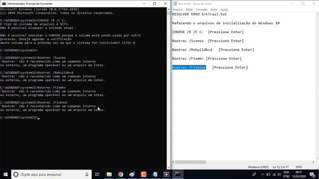 ERROR BAD_SYSTEM_CONFIG_INFO ( WINDOWS 10 RESOLVIDO ) смотреть онлайн