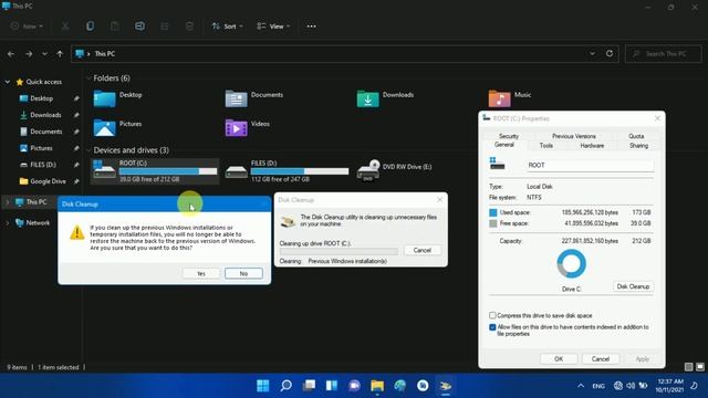 Delete Windows.old folder from Windows 11 смотреть онлайн