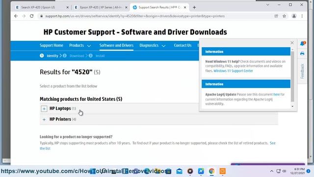 Fix HP Envy 4520 Wireless All-in-One Photo Printer Driver Issue in Windows 11/10/8/7 смотреть онлайн