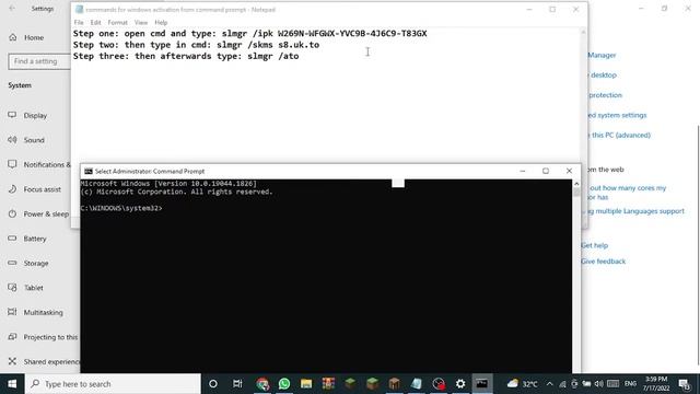 How to Activate Windows 10 Step By Step Video смотреть онлайн