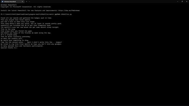 RB Battles - "The Friends We Made" recreated in the Windows Terminal смотреть онлайн
