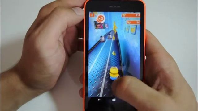 Nokia Lumia 635 Gaming Minion Rush смотреть онлайн