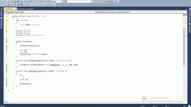 Basic C# Game Programming Moving Object on the form смотреть онлайн