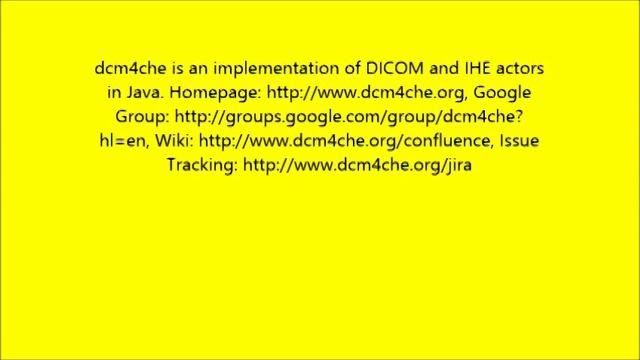 What is dcm4che, a DICOM Implementation in JAVA Software смотреть онлайн