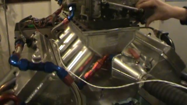 KRE WARP 6 headed 535 cid Pontiac engine idle on dyno смотреть онлайн