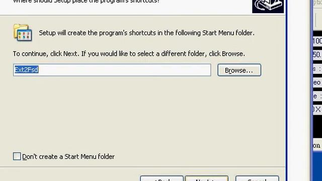 Ext2fsd Installation Screenshots