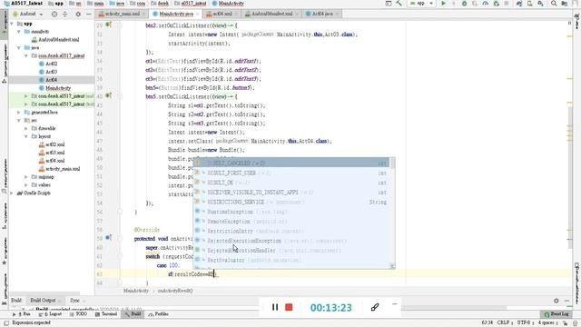 [AndroidStudio]ch6.6_取得活動的回傳資料 смотреть онлайн
