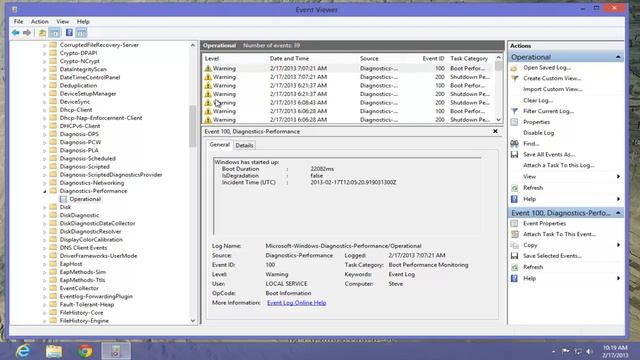 QS 163 Using Event Viewer to determine Windows Boot time смотреть онлайн