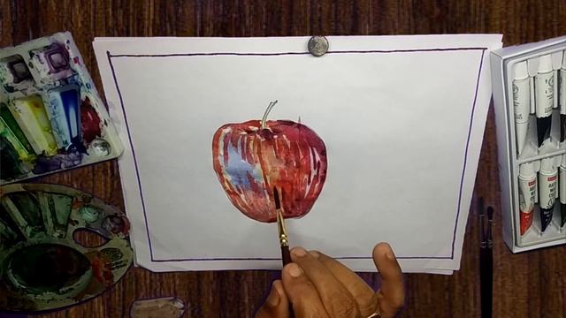 Apple / How to draw and color apple / lockdown class 3 смотреть онлайн