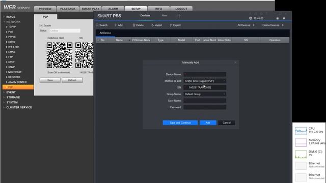 AerialCCTV: How to connect to your device using P2P смотреть онлайн
