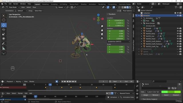 48. Creating the crouch right forward 45 cycle смотреть онлайн