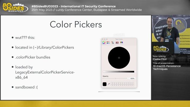 BSidesBUD2023: 10 macOS Persistence Techniques смотреть онлайн