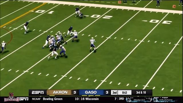 NCAA Football 14 Revamped Sim League: Year 2B Game 2: Akron AT Georgia Southern смотреть онлайн