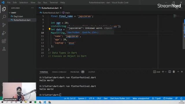 (Event 3: Flutter Festival): Hello with Dart Programming смотреть онлайн