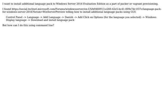 Install language pack via command line смотреть онлайн