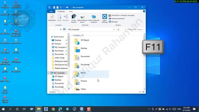 File Explorer Full Screen on and off the active window смотреть онлайн