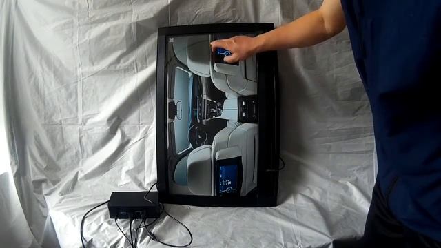 large touch screen in portrait and landscape style, 23.6 inches with Android box and Touch2Show смотреть онлайн