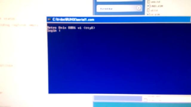Retro UNIX 8086 v1 - Serial Port Demo (windows-runix) 28/07/2014 смотреть онлайн