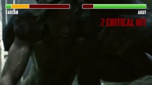 Tarzan vs. Akut WITH HEALTHBARS | HD | The Legend of Tarzan