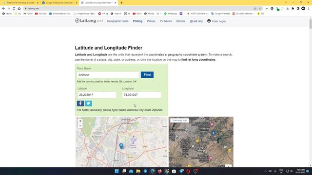 google map se latitude and longitude kaise nikale | How to find latitude and longitude on map #yt смотреть онлайн