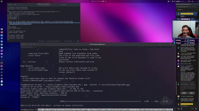 Odoo tutorial - Instalación en Debian Server paso a paso смотреть онлайн
