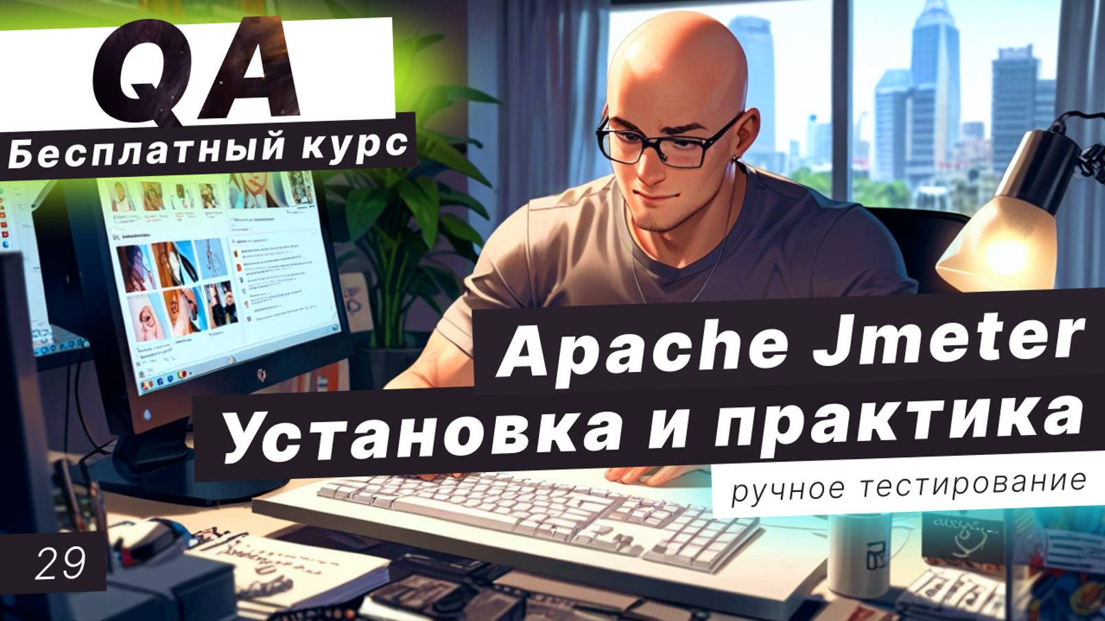 Урок 29. Apache Jmeter - установка и практика. Нагрузочное тестирование смотреть онлайн