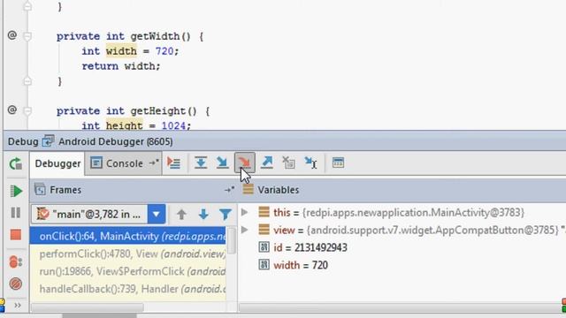Android tutorials : Using debugger on android studio смотреть онлайн