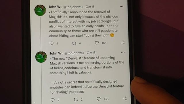 MagiskHide Removed from Magisk Canary & KeyBoard Warriors are MAD.. THANKS for all You do John смотреть онлайн