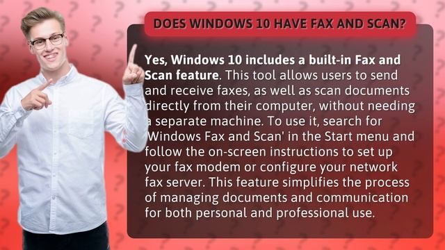 Does Windows 10 have fax and scan? смотреть онлайн