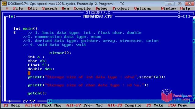 1.7- sizeof() Function In C Programming Language | c language tutorial for beginners смотреть онлайн