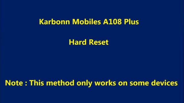 How to Hard Reset Karbonn A108 Plus and Forgot Password Recovery, Factory Reset смотреть онлайн