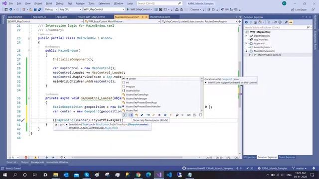 XAML Islands - How to use MapControl in a WPF application смотреть онлайн
