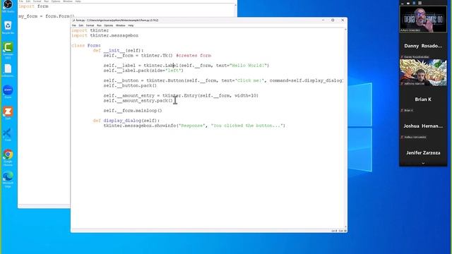 112723 COSC 1336 Python Windows w Tkinter смотреть онлайн