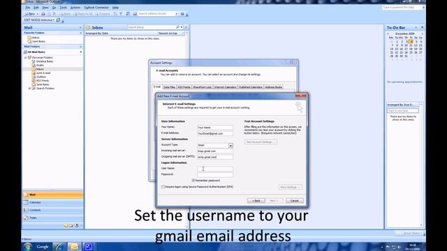 How to set up gmail in Outlook 2007 смотреть онлайн