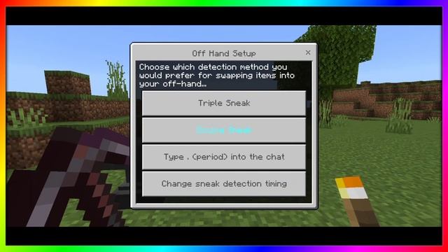 Offhand Addon for Minecraft pocket edition 1.20+ | offhand mod for mcpe 1.20+ | left hand slot mcpe смотреть онлайн