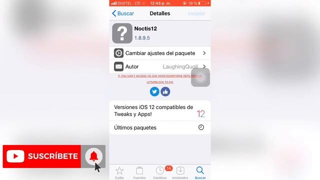 tweak modo oscuro para iPhone 5s, IPhone 6, IPhone 6 Plus - noctis12 gratis - modo oscuro iOS 12 смотреть онлайн