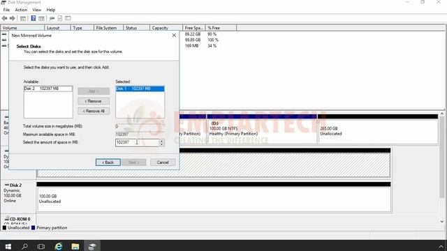 Windows Server 2016 - Creating a Mirrored RAID-1 Volume in HINDI смотреть онлайн