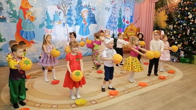 Танец с мандаринками | Полька "Мандаринка" музыка и слова А. Чугайкиной смотреть онлайн
