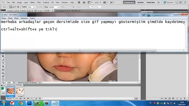 Photoshop Gif Kaydetme CS5 смотреть онлайн