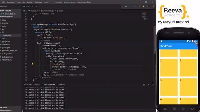 Grid View in Flutter | Learn Flutter with Mayuri Ruparel смотреть онлайн
