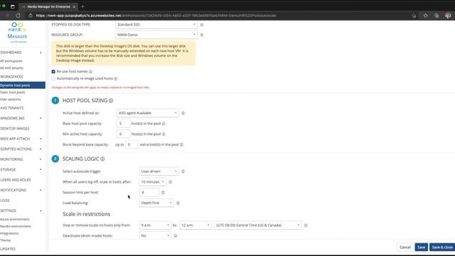User-driven Multi-session Host Pool Auto-scaling Mode - Nerdio Manager (AVD Demo of the Day) смотреть онлайн